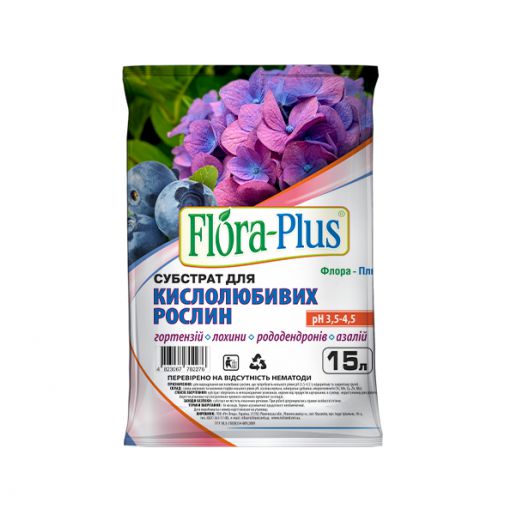 Субстрат "Flora Plus" для кислолюбивих рослин