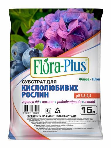"Flora Plus" субстрат для кислолюбивих рослин
